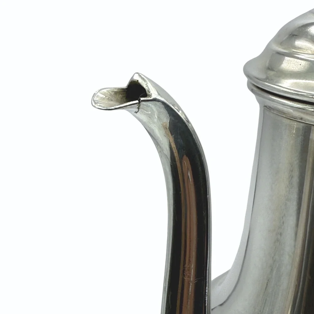 Vintage Wm Rogers Washington 2476 Silverplate Coffee Pot Decor Prop